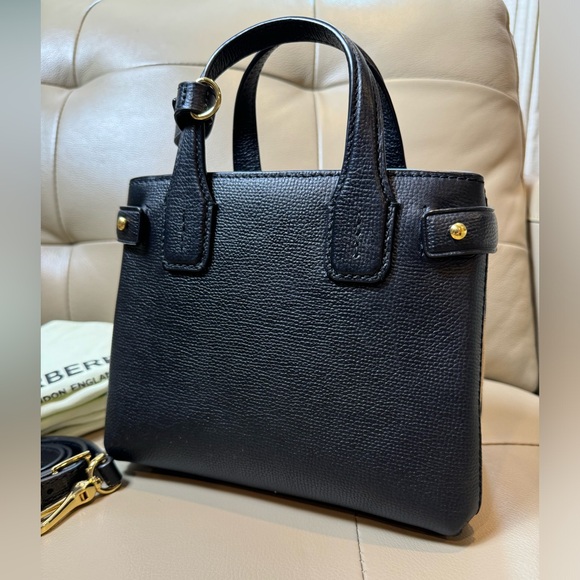 Burberry Banner tote black with nova check - Picture 2 of 10